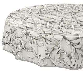 Tischdecke Selene-Maritim Weiß Rund 120cm Band - Weiß