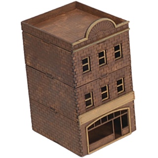 Harilla 1/72 Holzarchitektur 3D-Holzpuzzle Holzhaus Modellgebäude DIY-Kits für Jungen Mädchen Dekoration Dioramen Einzigartige Geschenke, Stil D