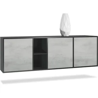 SIDEBOARD Cuba Türen in Beton Oxid Optik