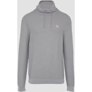 s.Oliver - Strickpullover mit Schalkragen, Herren, grau, 3XL