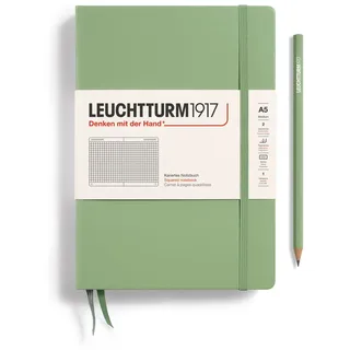 Leuchtturm1917 Notizbuch Muted Colours A5 Salbei kariert