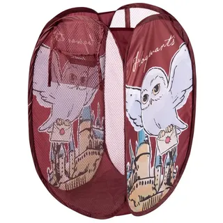 UNITED LABELS Harry Potter POP-UP Hedwig Eule Wäschekorb 34x34x59 cm in rot - Gr.: onesize