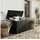 Polyrattan 114 x 54 x 64 Schwarz