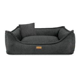 Denzoo Milano Orthopädisches Bett „s“ 70x50, Dunkelgrau, Laufstall-schlafsofa