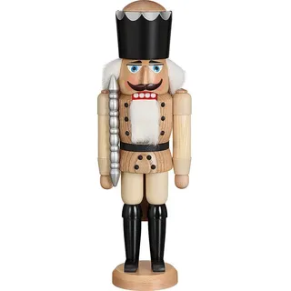 Seiffener Volkskunst eG Nussknacker König 39 cm beige