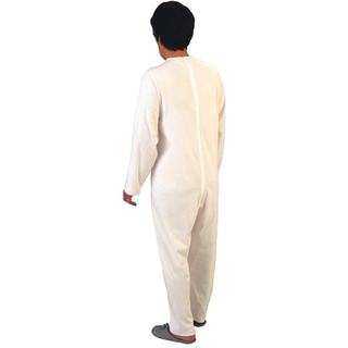 Rekordsan Damen-Schlafanzug aus frischer Baumwolle mit 1 Reißverschluss, Farbe Nata Größe 4 – 1 Stück