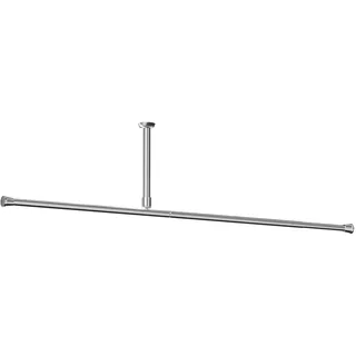 KS Handel 24 Duschvorhangstange 250-400 cm silber