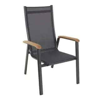 MWH Das Original MWH Reno Stapelstuhl 66,5 x 70 x 108,5 cm eisengrau/anthrazit