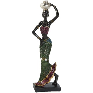 aniceday Afrikanische Skulptur Afrika Frau Deko Afrikanische Statue Afrikanische Deko Figuren Afrika Dekofigur Mädchen Statue Für Zur Dekoration Ihres Wohnzimmers Dekoration