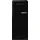 FAB28LBL6 Retro-Kühlschrank (270 l, 1530 mm hoch, Schwarz)