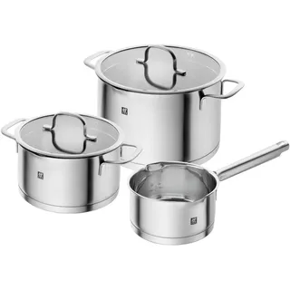 Zwilling TrueFlow, Pfannenset + Topfset, Silber