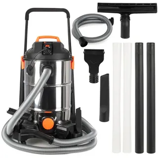 Coil Teichschlammsauger, Schlammsauger, Poolreiniger Staubsauger, Teichreiniger, Tank (35l), Saugleistung: 18 KPa, + Entwässerungspumpe 600W, 1400W