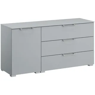 Novel Sideboard, Hellgrau, Kunststoff, 1 Fächer, 3 Schublade(n) Schubladen, 120x61x42 cm, Blauer Engel, Goldenes M, BQ - Bündnis für Qualität, Made in Germany, Typenauswahl, Beimöbel erhältlich, stehend, in verschiedenen Größen Holzdekoren erhältlich, Wohnzimmer, Kommoden & Sideboards, Sideboards