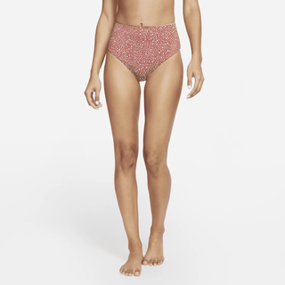 Nike Adventure freche, wendbare Schwimmhose mit hohem Taillenbund für Damen - Rot, S