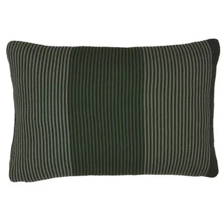 PiP Studio Dekokissen Blockstripe Kissen Cushion green 40x60cm (1 Stück) grün