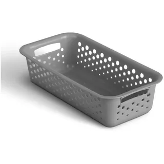 ProHome Aufbewahrungskorb 0,7L mit Griffen 20 x 10 x 5 cm schwarz