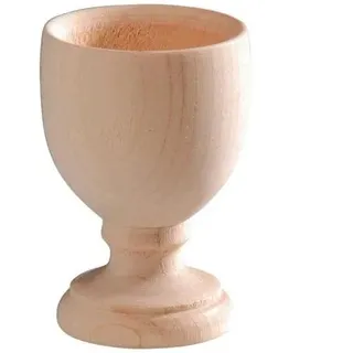 GLOREX Eierbecher roh Kiefer NZ, FSC, Holz, Natur, 4,5 x 4,5 x 6,7 cm