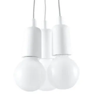 Sollux Diego 3-flg. 3xE27 90 cm weiß