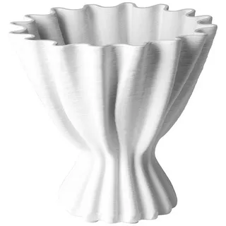 Fink Tischvase JANNE Vase aus Porzellan - off white - Höhe 16,5cm x Ø 18cm - 3D (1x Vase, 1 St., Blumenbehälter - Blumengefäß), Blumenvase - Vasen - Tischdeko - Deko