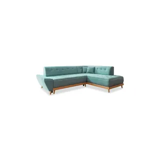 miuform Eckcouch Polyester 2-Sitzer Türkis