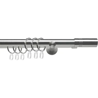 LIEDECO Gardinenstange »CELZYLIN01SG2L«, 2 läufig-läufig, Fixmaß, 2-läufig im Fixmaß Ø 25/20 mm Liedeco edelstahlfarben L: cm Ø 25 mm