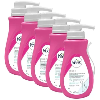 Veet Haarentfernungs-Creme sensible Haut 5 x 400ml
