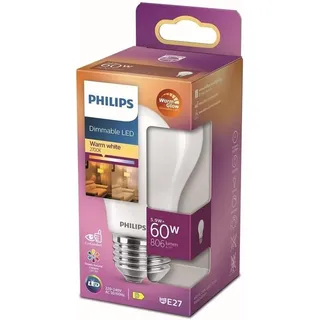 Philips LED-Birne 6W E27 806 lm warmweiß