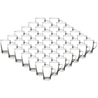 VAN WELL Kaffeetasse 0,3 l Transparent 48 St.