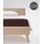 Jersey 180 x 200 - 200 x 220 cm dunkelbraun