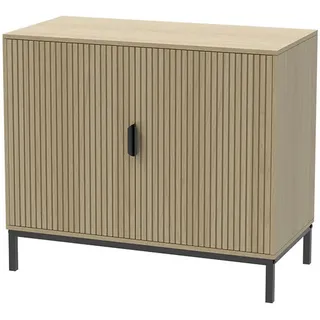 Vicco Lennox 80 x 69 cm Eiche / Schwarz