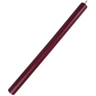 Stabkerze Bordeaux Rot Durchgefärbt 29 cm Lang Tropffrei Premium