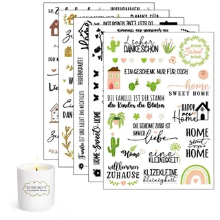 AIZHAZHA 5 PCS Kerzenaufkleber Wasserschiebefolie,Rub On Sticker Transfers, Kerzentattoos Konfirmation, Kerzen Tattoofolie, Kerzentattoos Kommunion, Kerzen Tattoo für Taufe Hochzeit Geburtstag Party
