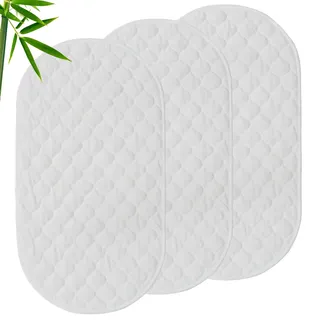 3pcs Windelwechselmatte Baumwolle Urinal Pad Windel Wickeltisch Abdeckung | Atmungsaktiv Wasserdicht Wickelauflagen Liner Waschbar Wiederverwendbar Baumwolle für Zuhause Reisen