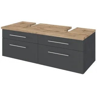 Held Waschtischunterschrank 120 x 41 x 47 cm Schwarz
