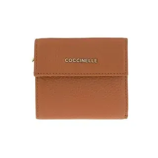 Coccinelle Portemonnaie - Metallic Soft Wallet Leather - Gr. unisize - in Braun - für Damen