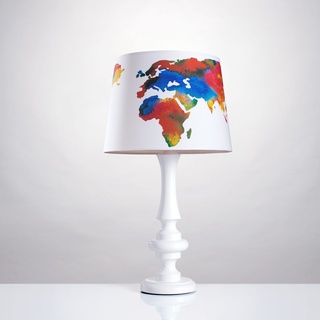 Tischlampe Weltkarte Groß