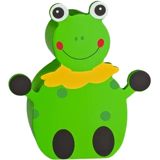 Spardose Frosch aus Holz - stabile Sparbüchse Sparschwein Kinder Figur Kind