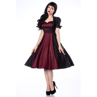 Chic Star A-Linien-Kleid 50er Jahre Pin Up Vintage Rockabilly Damen Kleid Tanzkleid Retrokleid S
