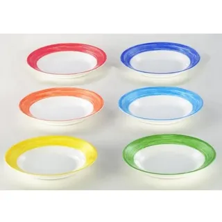 Teller tief, Ø 22,5 cm, 6 Stk. pro Farbe, rot