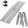 226 cm 1360 kg klappbar Aluminium profiliert silber 2 St.