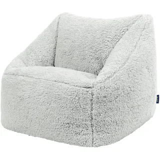 I.C.O.N. icon Sitzsack Grau, Kunststoff, 100 L, 1-Sitzer, Quadratisch, 55x44x55 cm, Wohnzimmer, Hocker, Sitzsäcke, Kindersitzsäcke