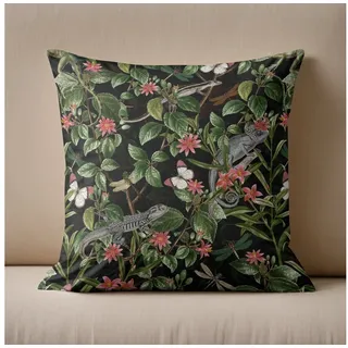 raxxa Dekokissen "Dschungel-Nächte in Vintage- Mitternachtszauber" 60 cm x 60 cm