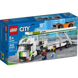 LEGO® Konstruktionsspielsteine LEGO® City 60305 Autotransporter, (342 St)