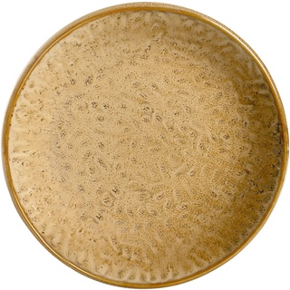Leonardo Matera Keramik-Teller, 1 Stück, mikrowellengeeignet, spülmaschinengeeigneter Speise-Teller beige, Ess-Teller hoher Rand Ø 16,3 cm, 018371