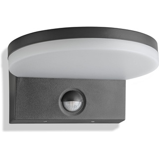 SEBSON® LED Außenleuchte Bewegungsmelder IP65 - Wandleuchte anthrazit 15W 1300lm kaltweiß 5800K - Außenwandleuchte Sensor 9m / 140° - Lampe Außen 230V