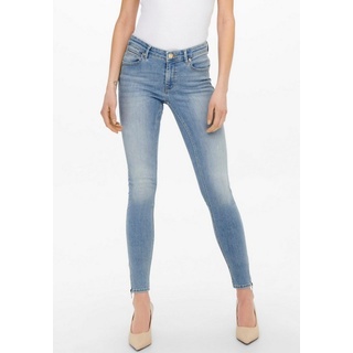 ONLY Skinny-fit-Jeans ONLKENDELL RG SK ANK DNM TAI467 NOOS mit Reißverschluss Detail am Bein blau 25