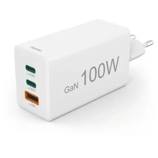 Hama USB-C / USB-A Mini-Ladegerät Universal, Weiß