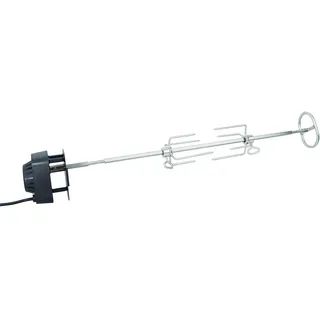 SANTOS motorisierter magnetischer Drehspieß - u.a. für SANTOS S-301, S-318 3-Brenner Gasgrills - BBQ Gasgrill-Rotisserie - 2 Laufrichtungen - inkl. Fleischnadeln