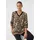 Klassische Bluse mit All-Over Print Schwarz 34