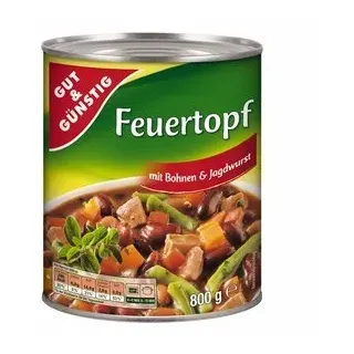 Gut und Günstig Feuertopf, 6er Pack (6 x 800g)